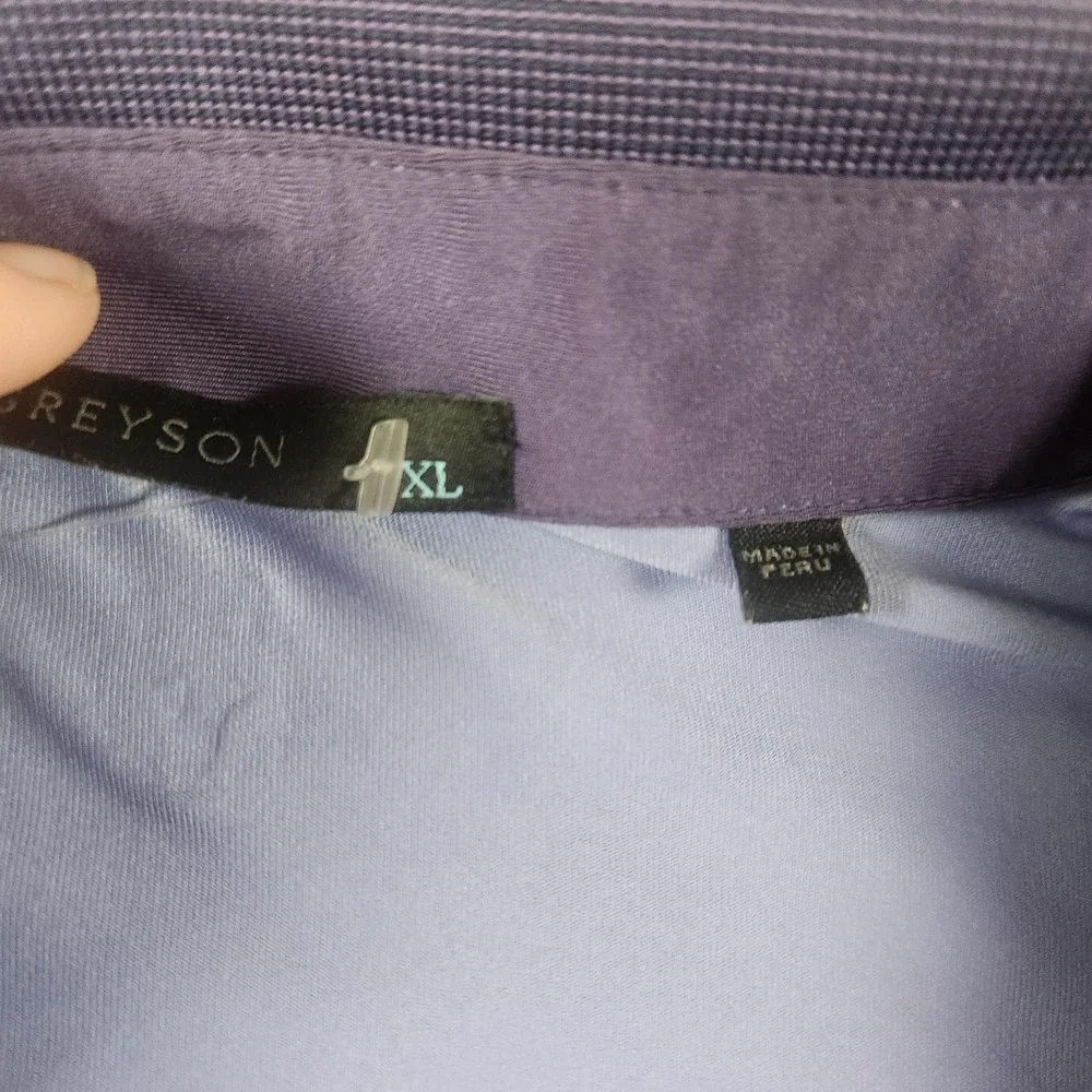 Greyson Golf Polo Shirt Men's XL Purple Octopaisley Print - Picture 3 of 8